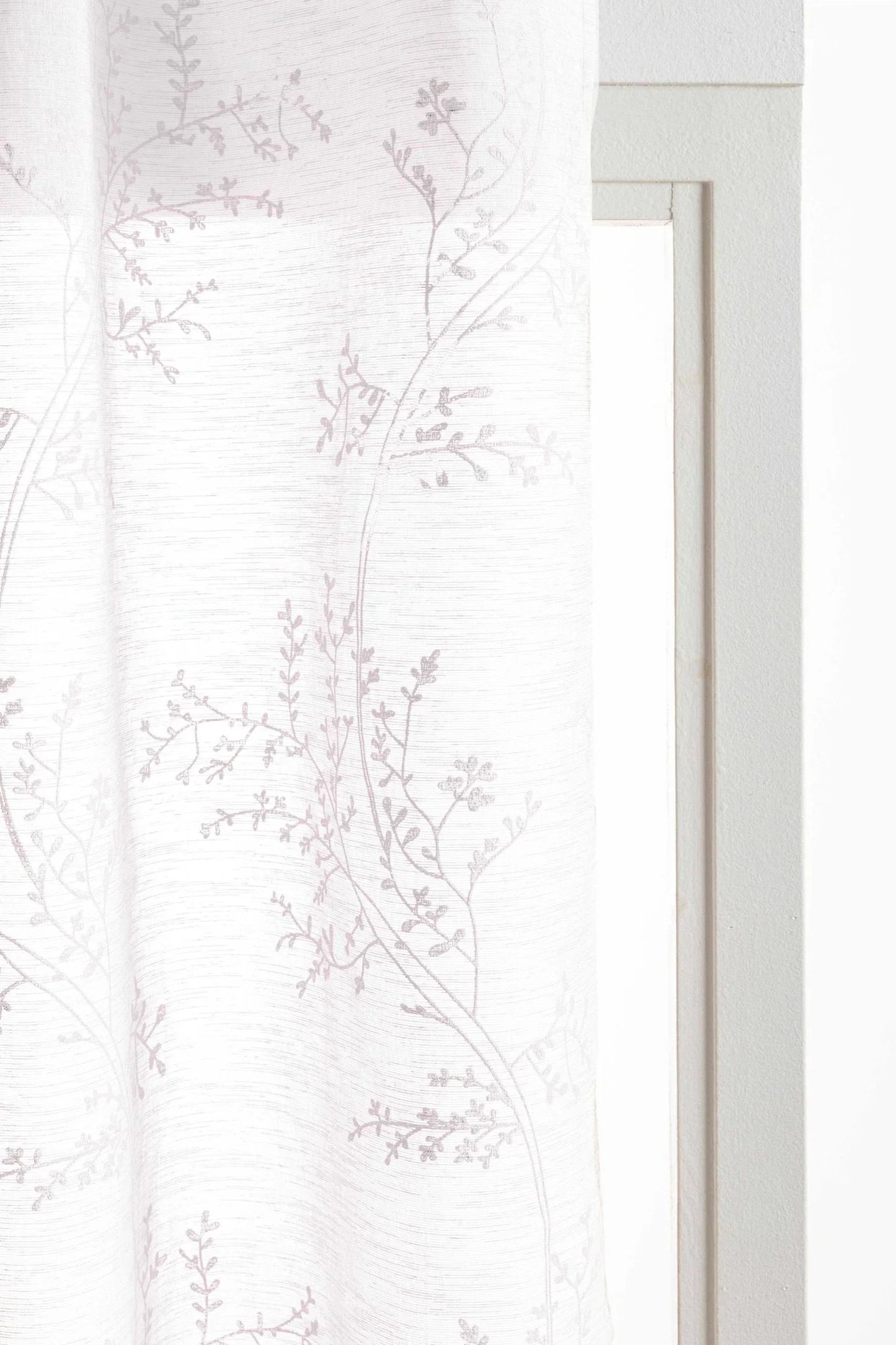 Cortina Botanica Blanca elegante