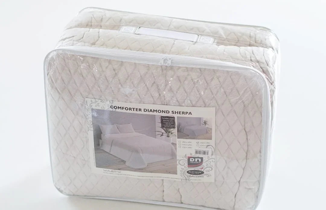 Bolsa con cremallera del Edredón cama 150 Marfil