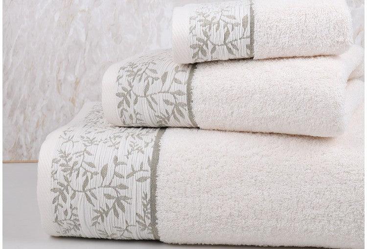 Juego de toallas de baño color beige