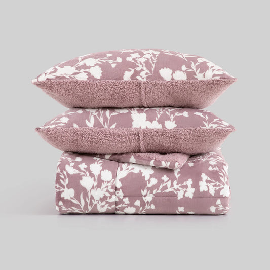 Set del edredón sherpa borreguito