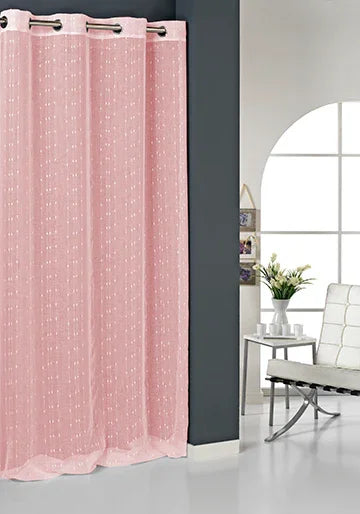 Cortina con textura salmón