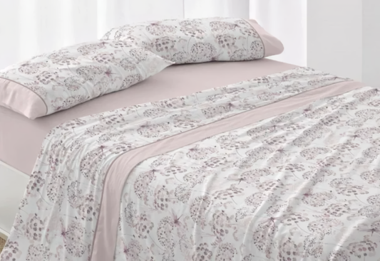 Juego de sábanas nude cama 160 cm para verano