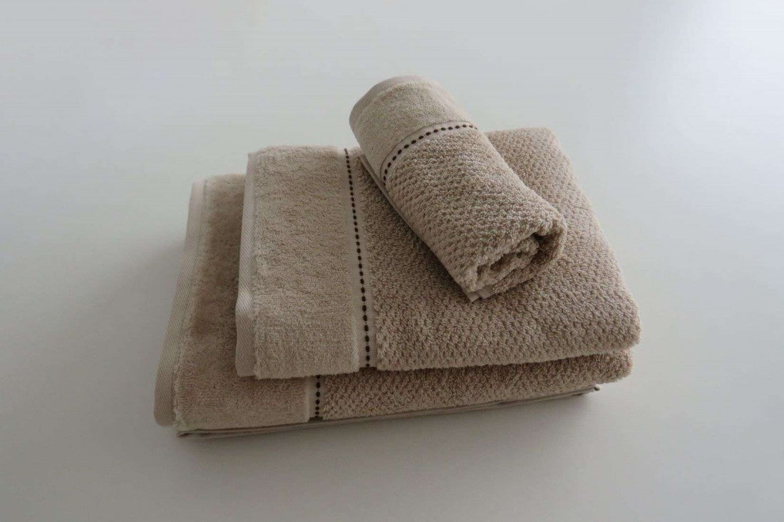 Juego de toallas 100% algodón marrones, suaves, absorbentes y duraderas