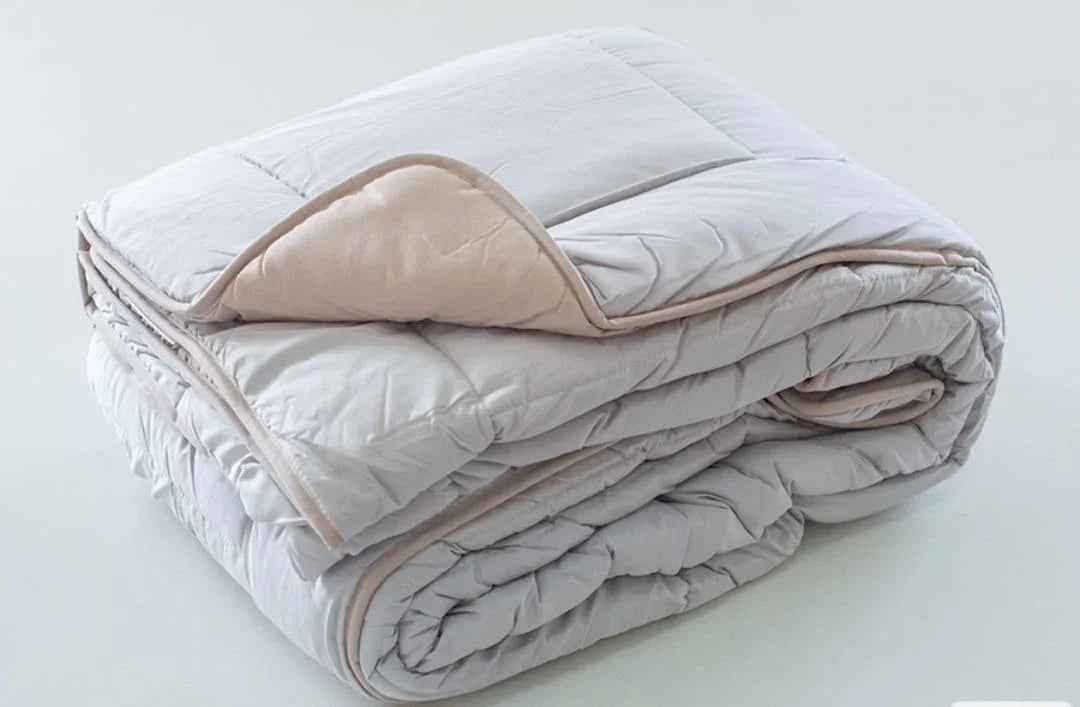 Reverso gris del nórdico reversible Vivacolor beige y gris